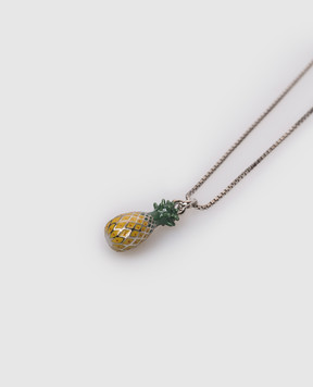 Saint Laurent Серебристая цепочка Pineapple 859882Y1521