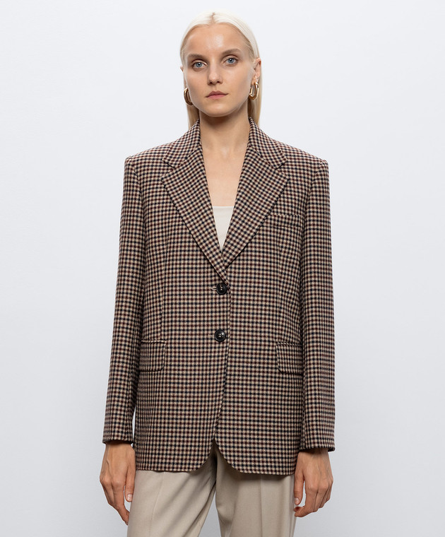 Max Mara Жакет из шерсти в клеточку SALICE MSTSALICE изображение 3
