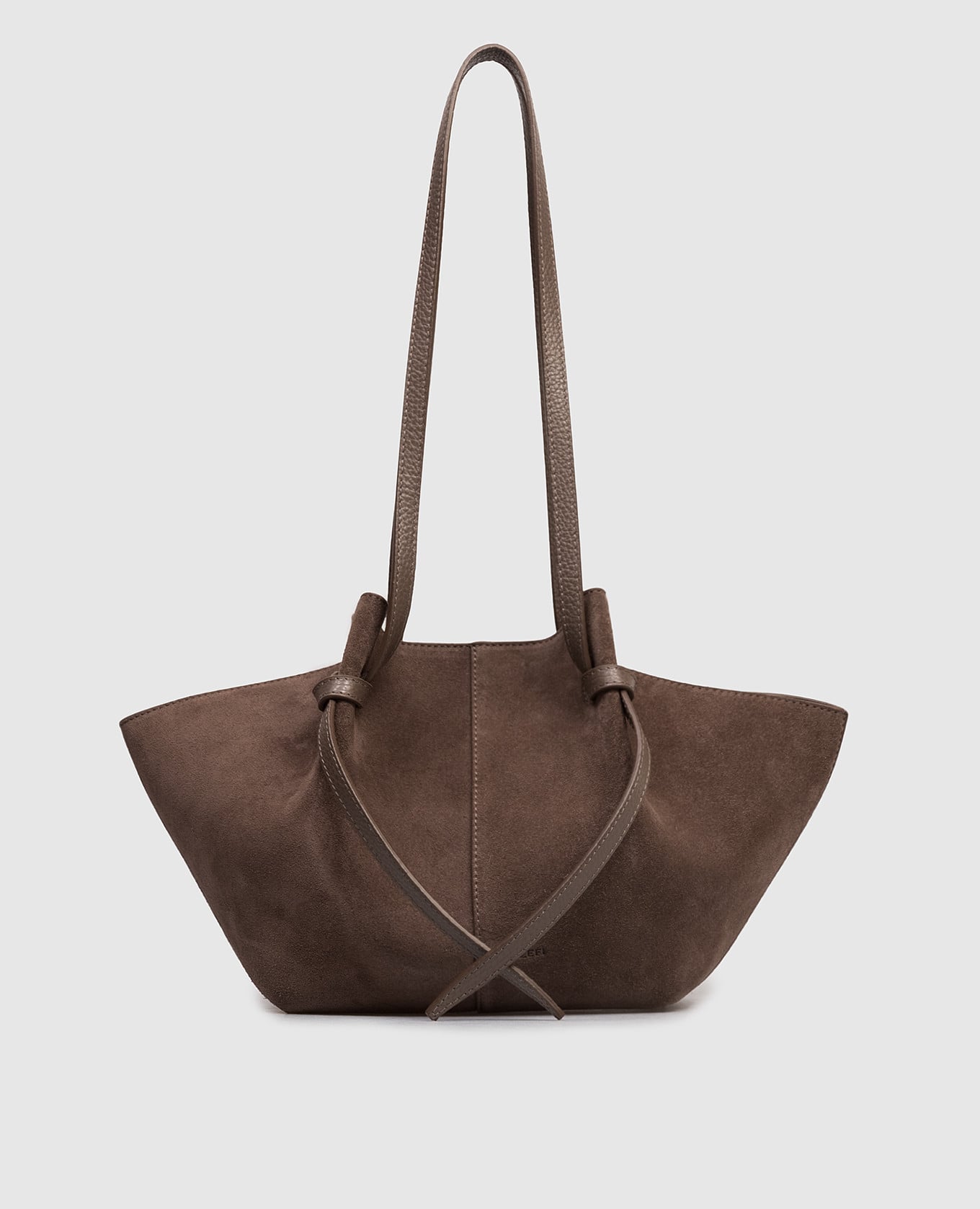 Коричневая замшевая сумка-тоут MOCHI