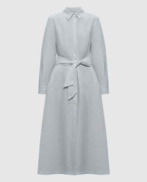 Woolrich Зеленое платье-рубашка с льном CFWWDR2019FRUT3043