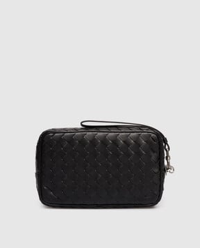 Bottega Veneta Черный кожаный клатч 777390V2HL1