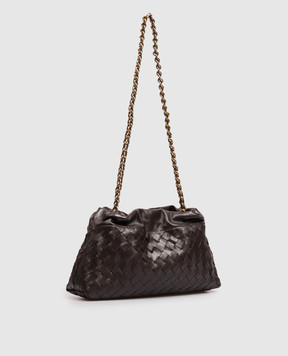 Bottega Veneta Коричневая кожаная сумка-кисет Notte 844626V3IV0