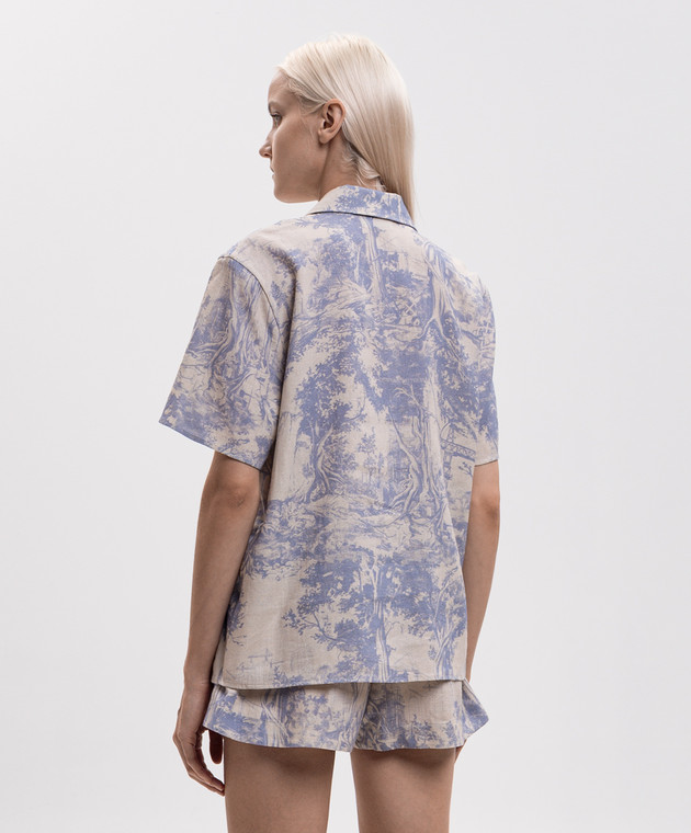 Off-White Рубашка City Nature с льном 2FA00667T изображение 4