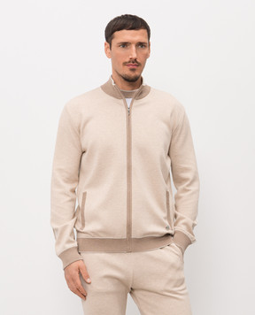Bertolo Cashmere Бежевая спортивная куртка 902347001902