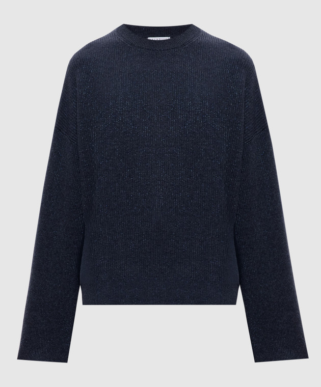 Brunello Cucinelli Синий свитер с кашемиром M1E224720