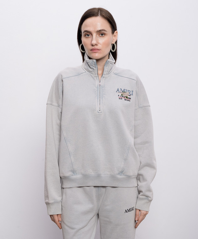 AMIRI Сірий джемпер A World Of Hope And Dreams AWTOJR1065 зображення 3