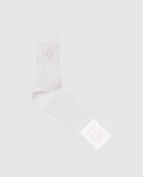 Peserico Серые носки с люрексом A41070C0RCC792