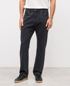 Valentino Сірі джинси з патчем логотипа 8V3DE14CB4A