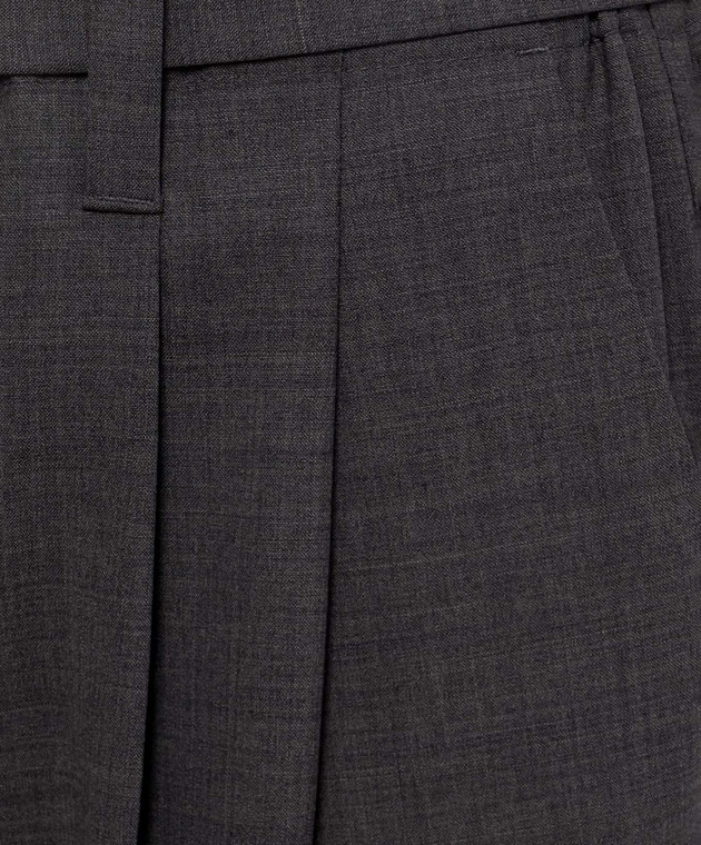 Brunello Cucinelli Серые брюки с шерстью MPW07P8995 изображение 5