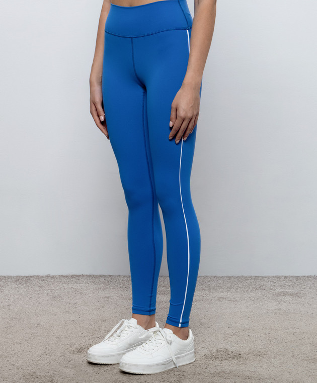Sporty & Rich Синие леггинсы PA04582315BL167 изображение 3