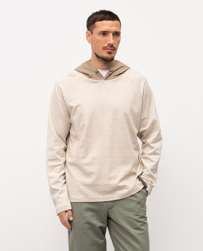 Sease Бежеве худі з льоном WH050TJ202