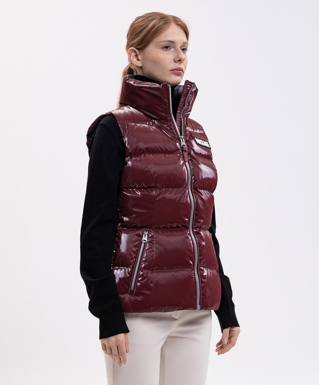 Mackage Бордовий пуховий жилет CHAYA-GLO CHAYAGLO зображення 3