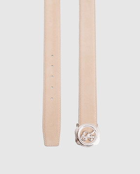 Stefano Ricci Бежевый замшевый ремень N381SDC530P