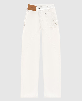 JW Anderson Белые джинсы с логотип патч DT0127PG1933