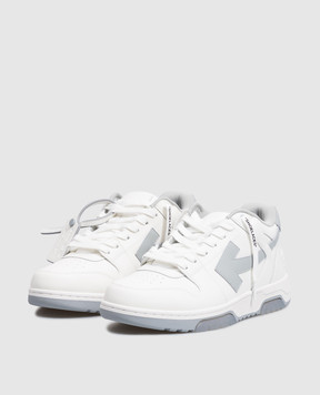 Off-White Білі шкіряні кросівки Out Of Office з принтом логотипа M189C9L019