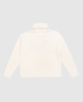 Maison Margiela MM6 Детский свитер с шерстью цвета айвори M61048MM08V