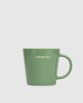 Vondels Зелена керамічна чашка Grinchy для чаю 9241000091037
