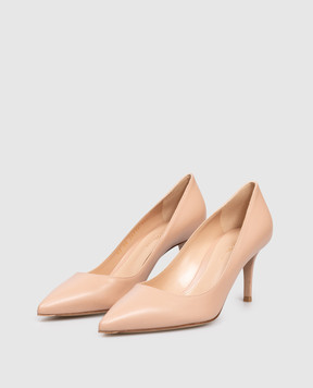 Gianvito Rossi Бежевые кожаные туфли Gianvito G2677070RIC