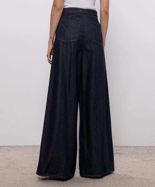 Max Mara Синие джинсовые палаццо QUATTO MXMQUATTO изображение 4