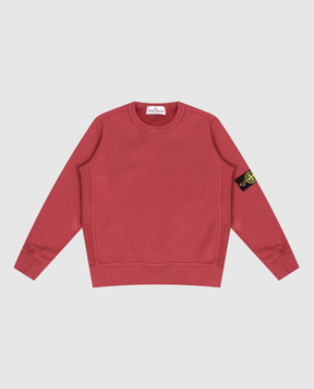 Stone Island Детский бордовый свитшот с патчем логотипа L2S166100001S0A2024