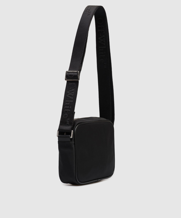 Off-White Чорна сумка з принтом логотипа OMNQ080C99FAB001 зображення 3