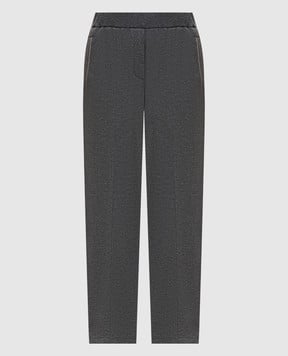 Peserico Сірі спортивні штани з люрексом A04530J002355