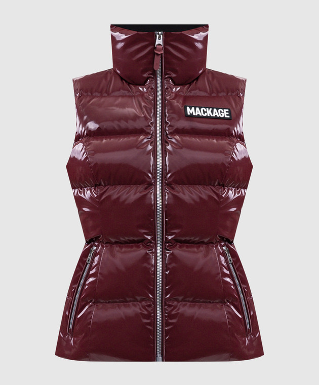 Mackage Бордовий пуховий жилет CHAYA-GLO CHAYAGLO