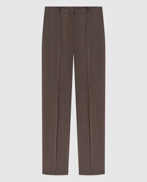 JOSEPH Коричневые брюки Trina из шерсти JF009409