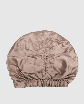 Dore & Rose Бежевая шапочка для сна из шелка PREMIUMSILKBONNET
