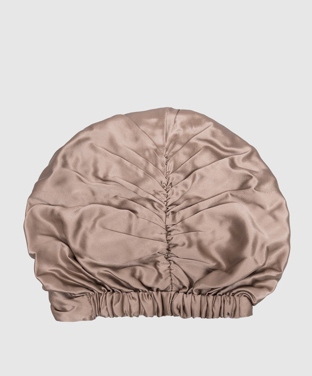 Dore & Rose Бежевая шапочка для сна из шелка PREMIUMSILKBONNET изображение 2