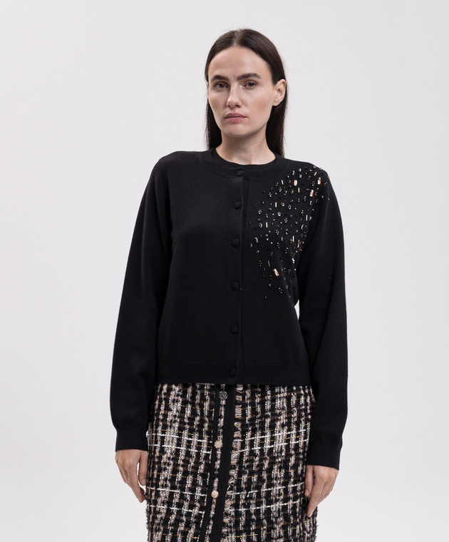 Twinset Черный комплект из кардигана и топа 262AP3260 изображение 3
