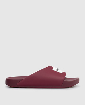 Givenchy Бордові слайдери Label BE30AJE2GA