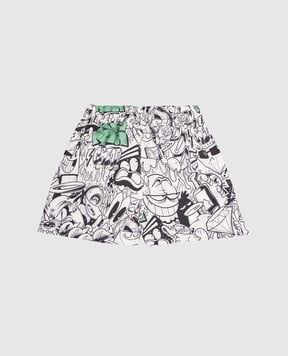 Sprayground Дитячі білі шорти Create Your World SPY1416