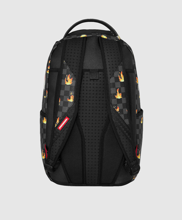 Sprayground Детский черный рюкзак SUPER HOT FIRE SHARKS IN PARIS 910B8730NSZ изображение 3