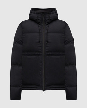 Stone Island Чорний пуховик з логотипом K2S154100019S0182