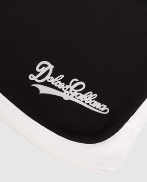 Dolce&Gabbana Детские черные шорты с логотипом L5JQ0NG7PWH812+