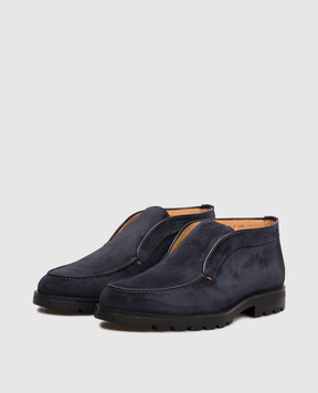 Santoni Синие замшевые дезерты MGDG17823NEOBSEY