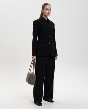 The Row Черная блуза Esetan из шелка 10471W4296