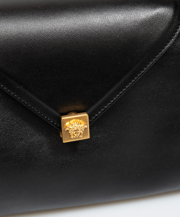 Versace Черная кожаная сумка Severe 10264791A18837 изображение 4
