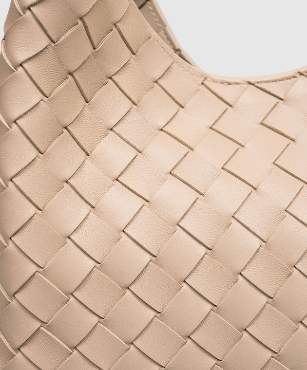 Bottega Veneta Бежевая кожаная сумка Campana 854248V4SC0 изображение 4