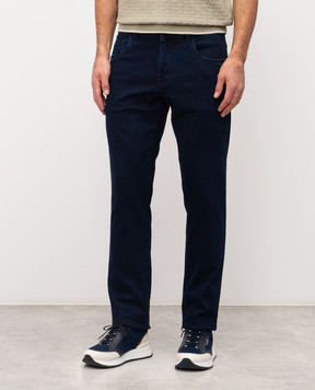 Scissor Scriptor Синие джинсы Costantino с логотип патч COSTANTINOT1881036