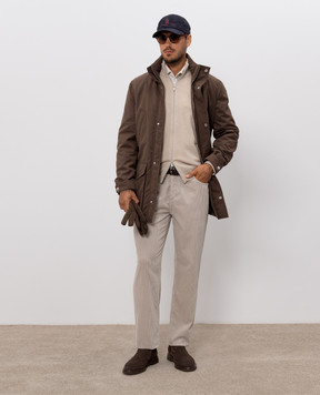 Brunello Cucinelli Коричневая куртка ML4966005