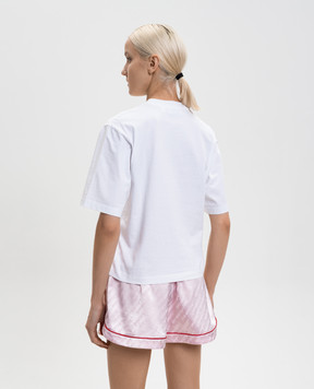 Off-White Белая футболка с принтом Statement 2AA124S26JER006