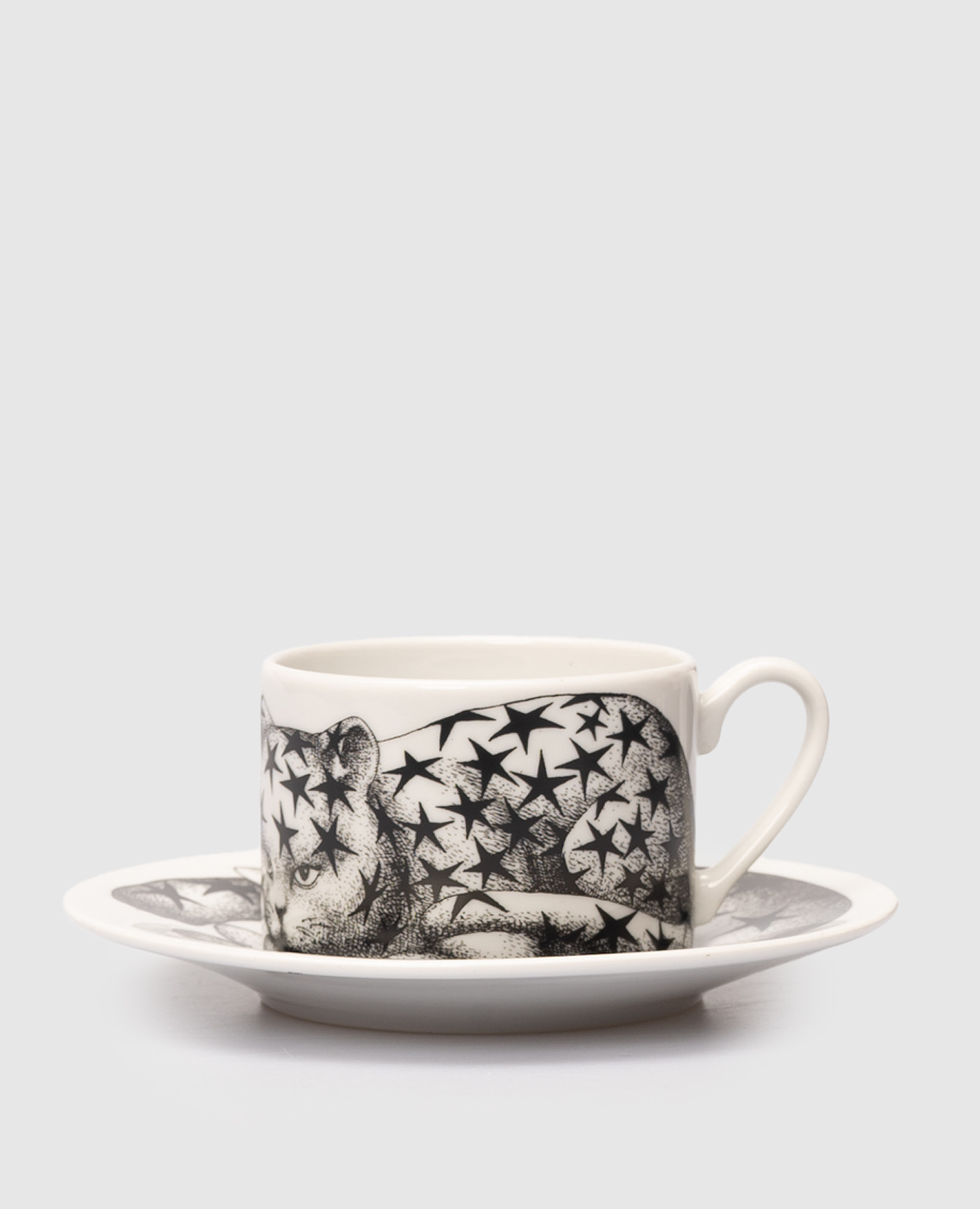 

Белый фарфоровый набор для кофе High Fidelity Quadrettato с чашкой и блюдцем, Посуда