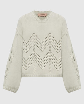 Twinset Зеленый свитер с шерстью 262TP3191
