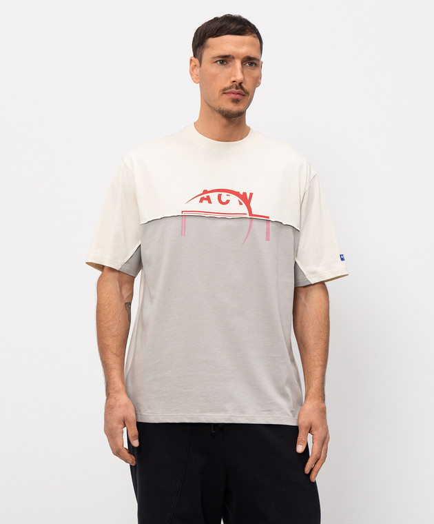 A Cold Wall Бежева футболка Split ACWMTS243 зображення 3