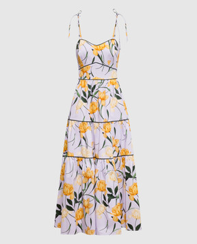 Christy Lynn Фіолетовий сарафан Saphina в квітковий принт CLD114BF80