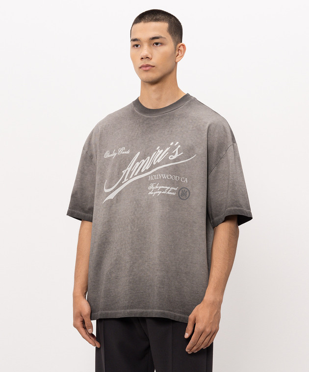 AMIRI Сіра футболка QUALITY GOODS AMTOJR1194 зображення 3