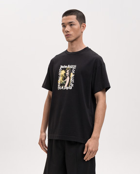 Palm Angels Чорна футболка Pinup PMAA109S26JER00F