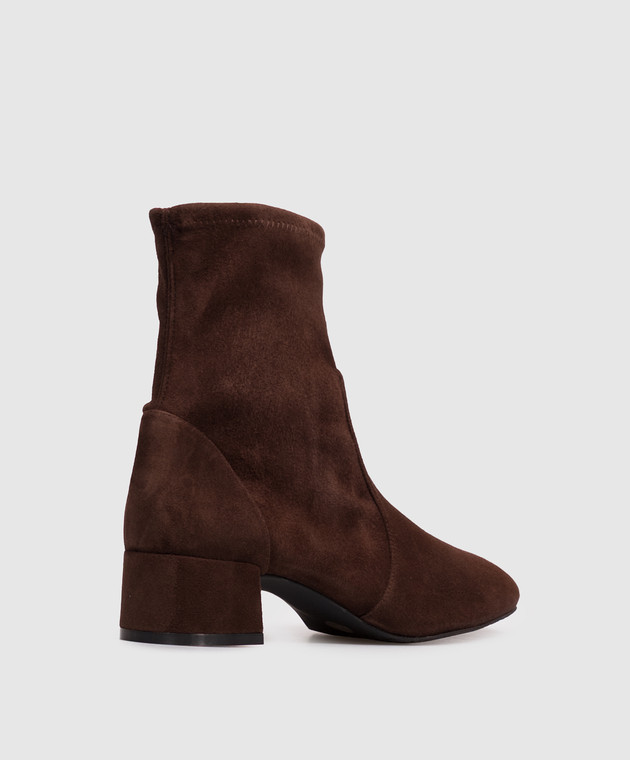Stuart Weitzman Коричневые замшевые ботильоны Maeve SM436 изображение 3